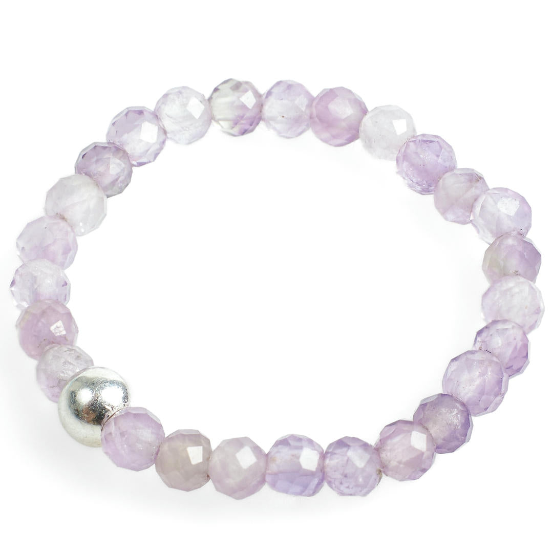 Mini Perlenring facettiert Amethyst – Ruhe & Ausstrahlung