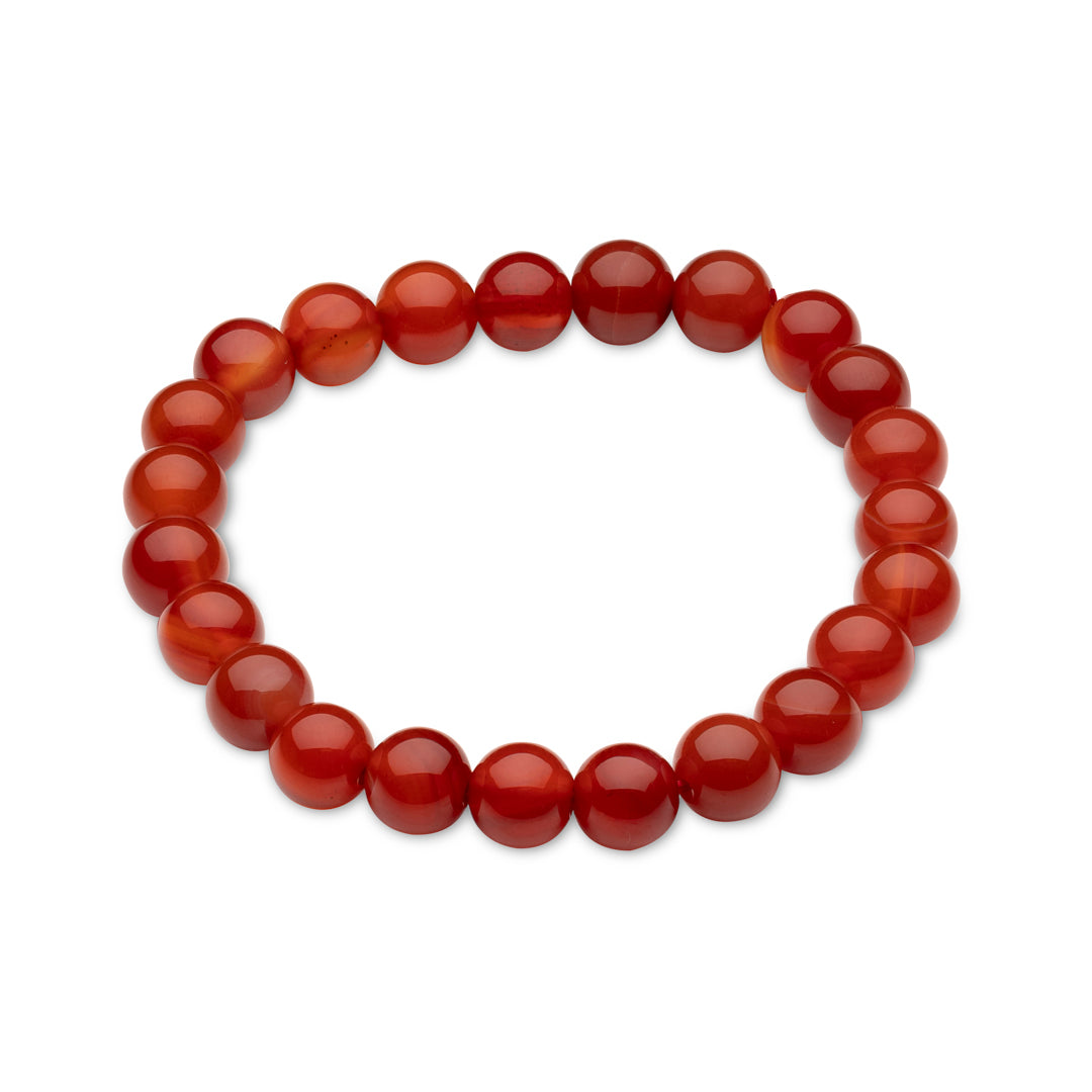 Kraftarmband Karneol – 8 mm - Vitalität & innere Stärke