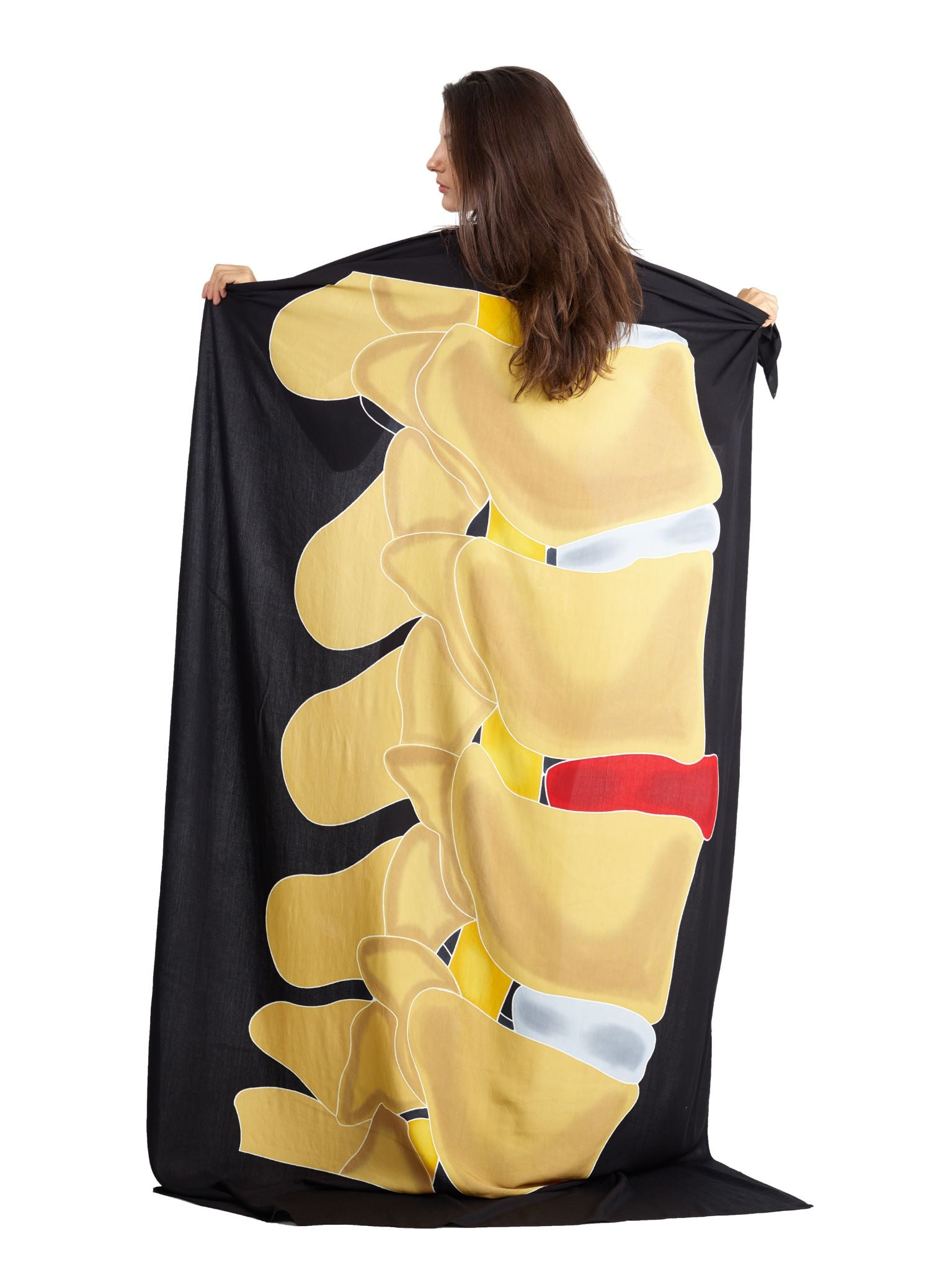 Sarong und Pareo mit Muster - Bandscheibenkompression