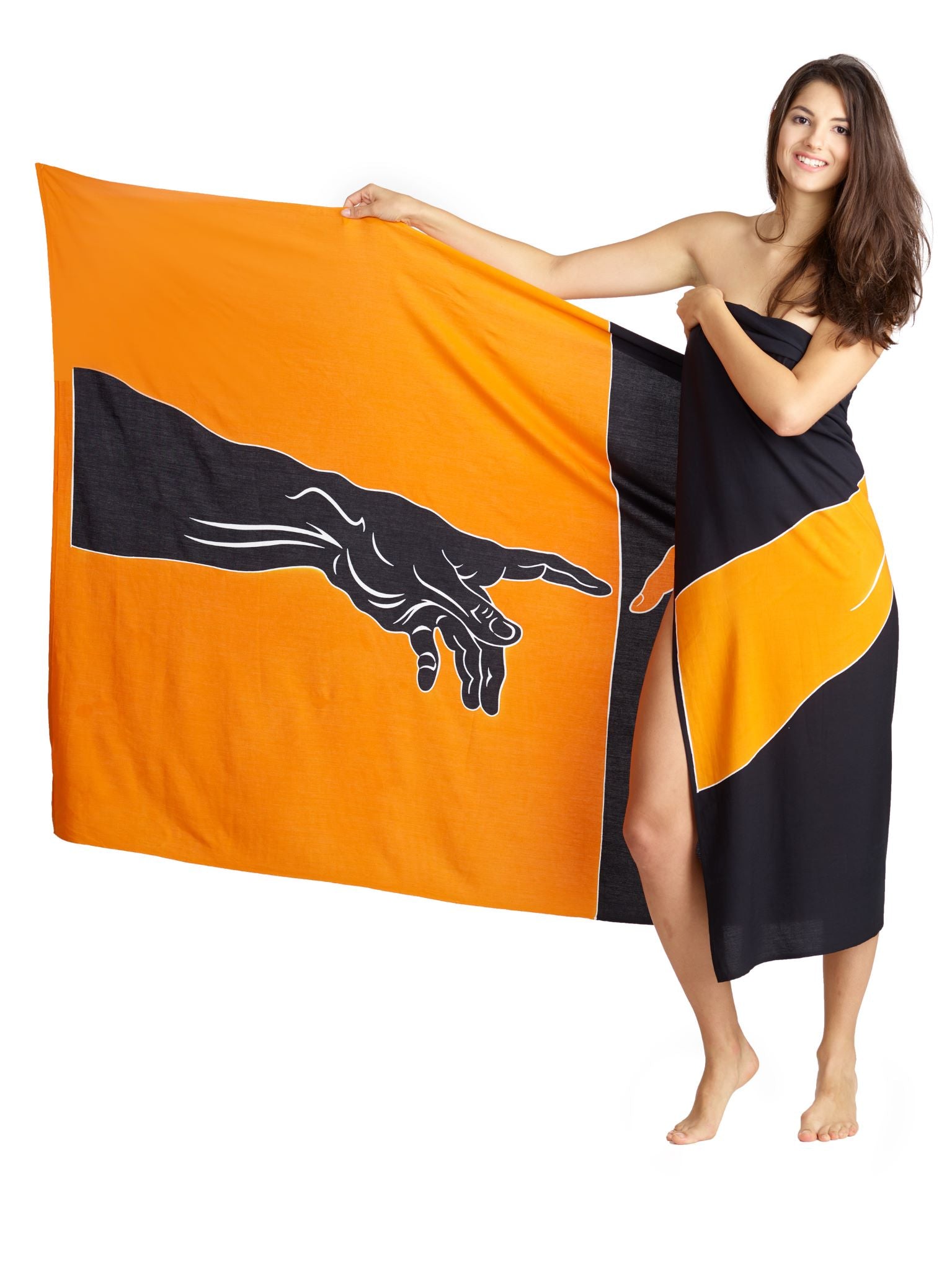 Sarong und Pareo mit Muster - Berührung