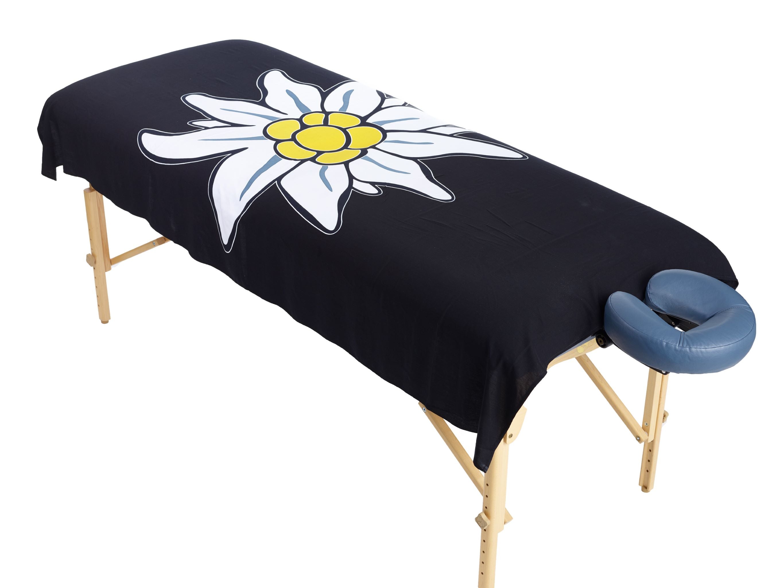 Sarong und Pareo mit Muster - Edelweiss schwarz