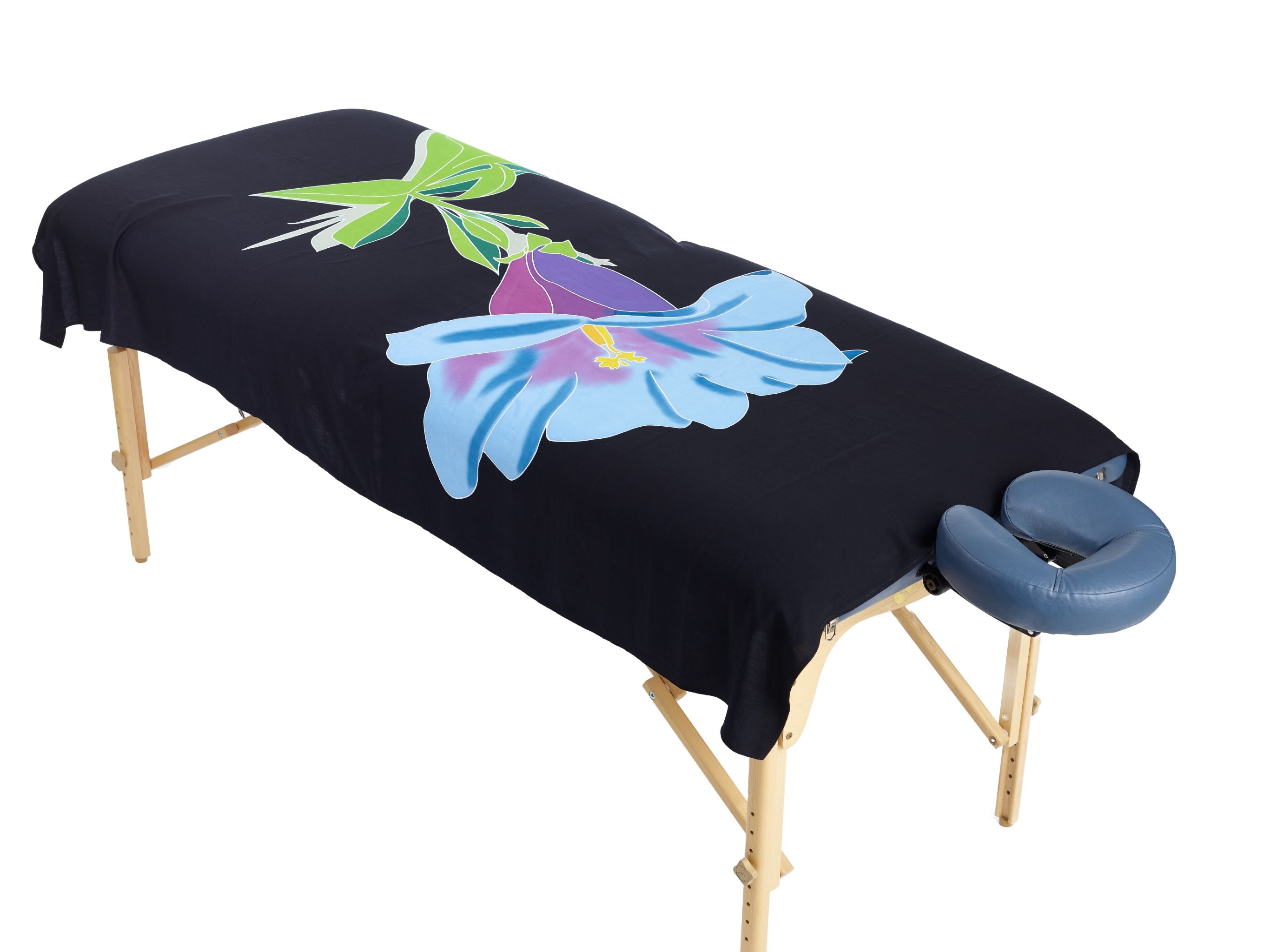 Sarong und Pareo mit Muster - Enzian