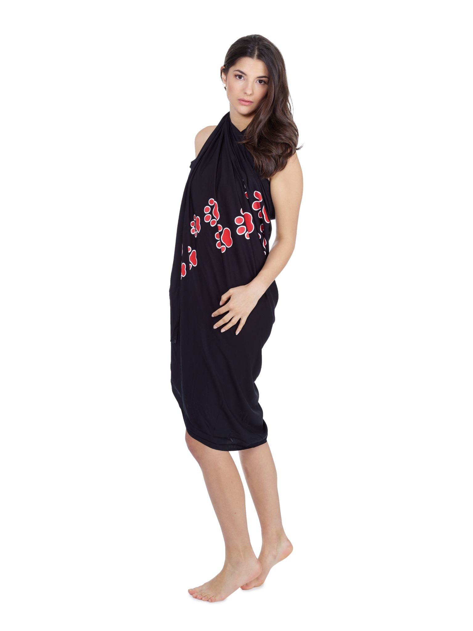Sarong und Pareo mit Muster - Catwalk - schwarz