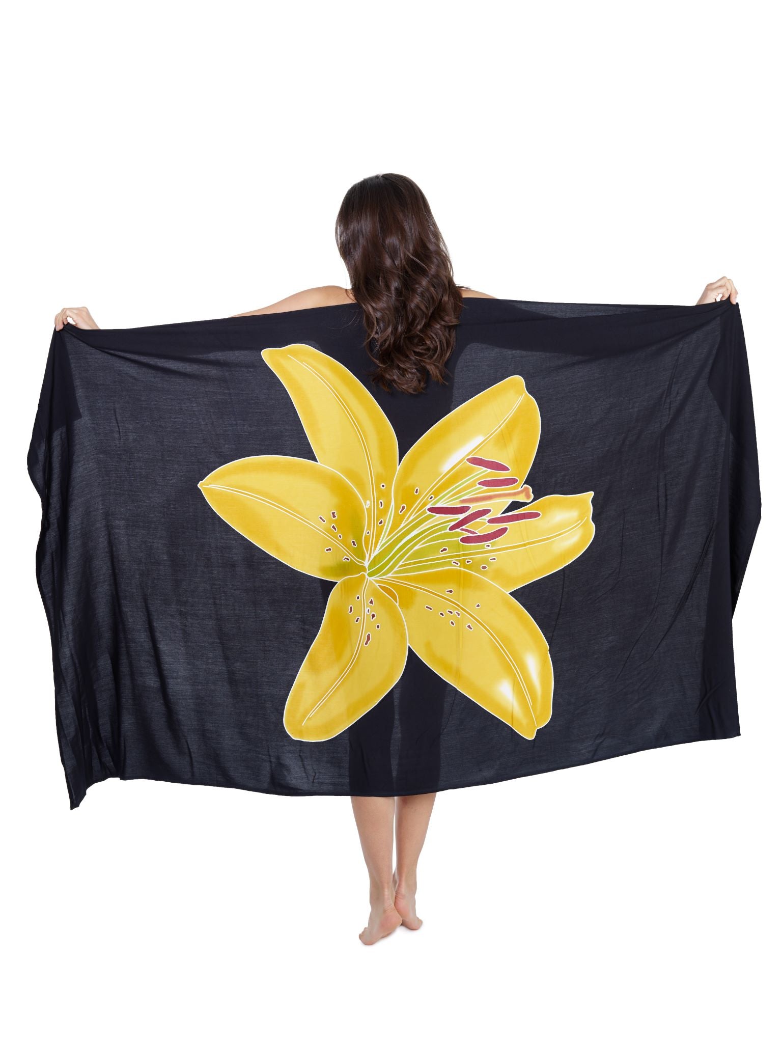 Sarong und Pareo mit Muster - Lilie