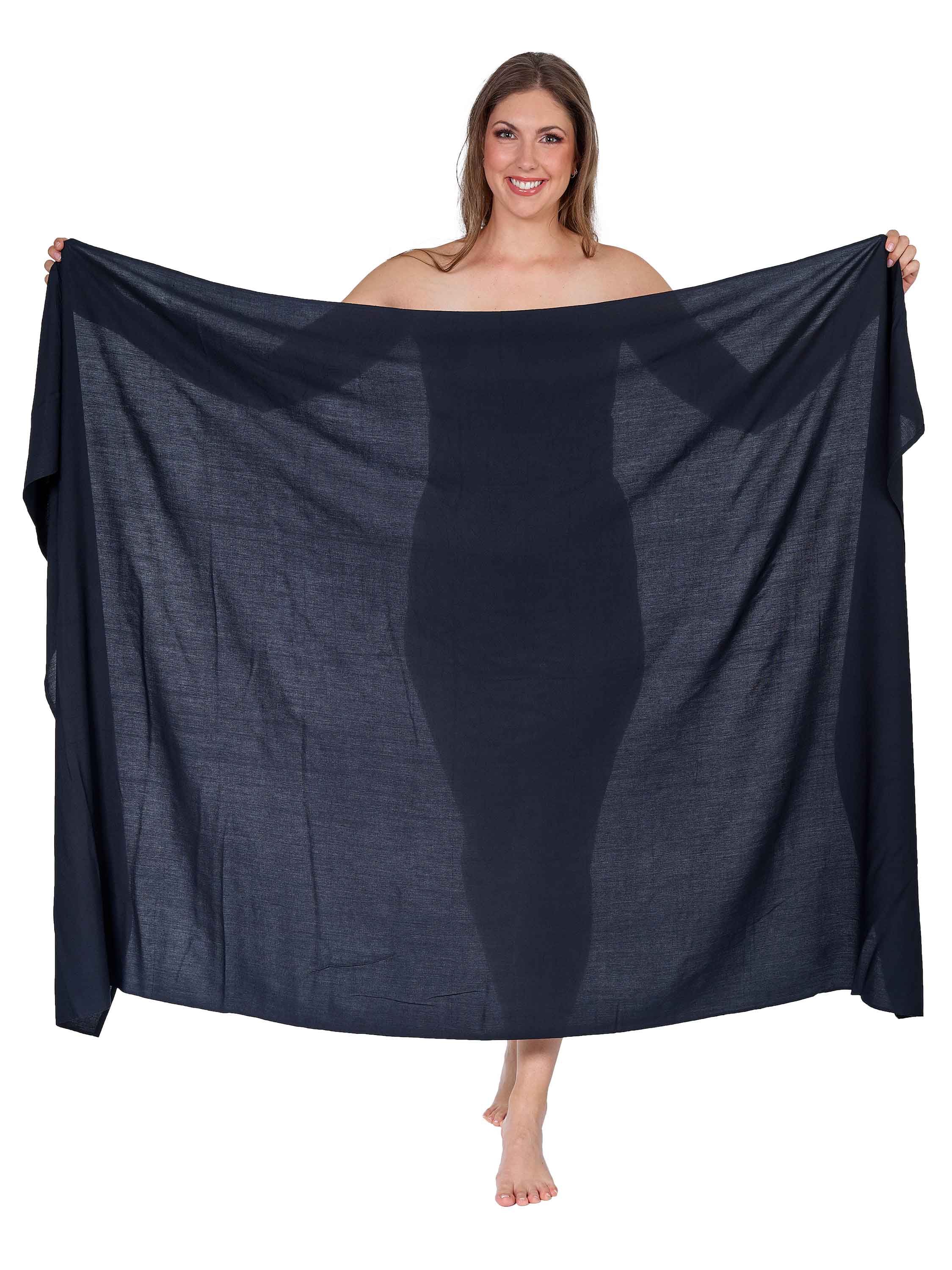 Sarong und Pareo unifarben