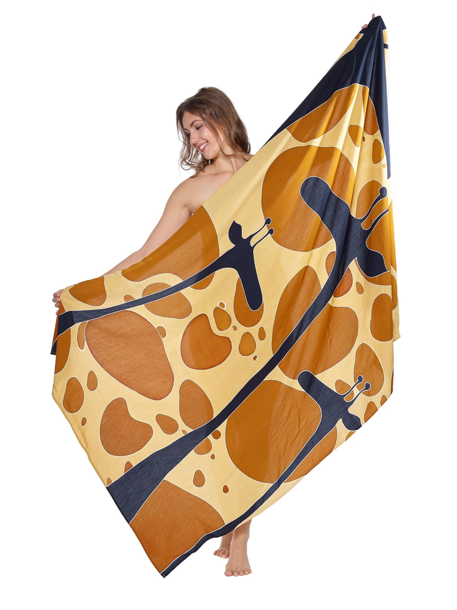 Sarong und Pareo mit Muster - Giraffen