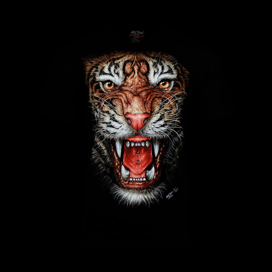 T-Shirt - Tigerkopf - 0087