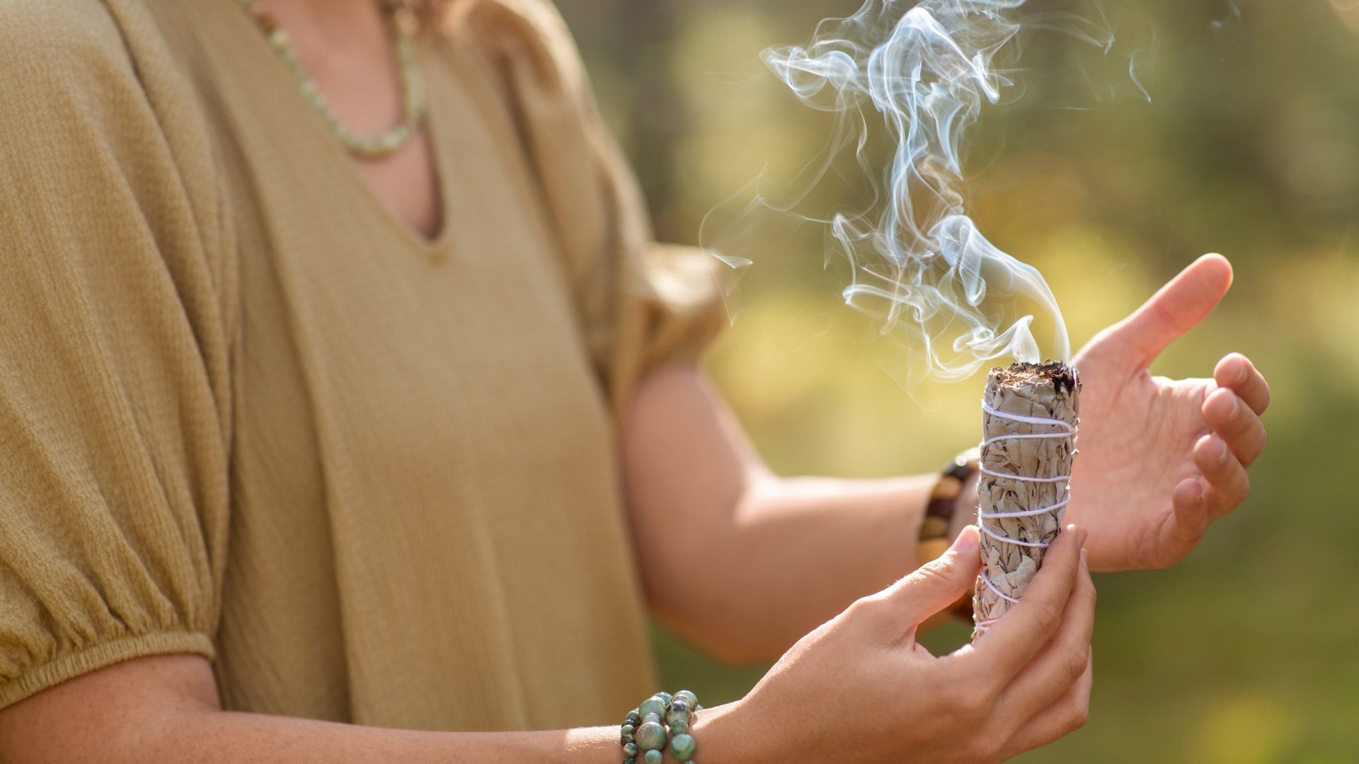 Weißer Salbei und Palo Santo Räucherbündel - Smudging für energetische Reinigung und spirituelle Rituale