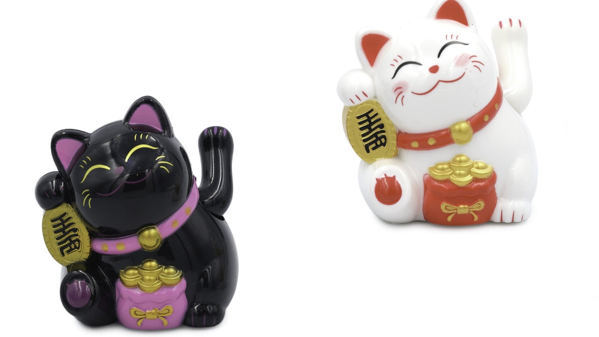 Maneki Neko Glückskatze mit erhobener Pfote - japanisches Symbol für Glück und Wohlstand