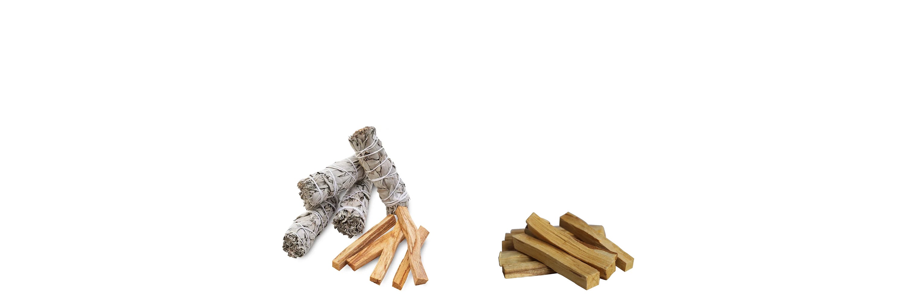 Räucherwerk Sortiment - Weißer Salbei, Palo Santo und Harze für Meditation und Raumklärung