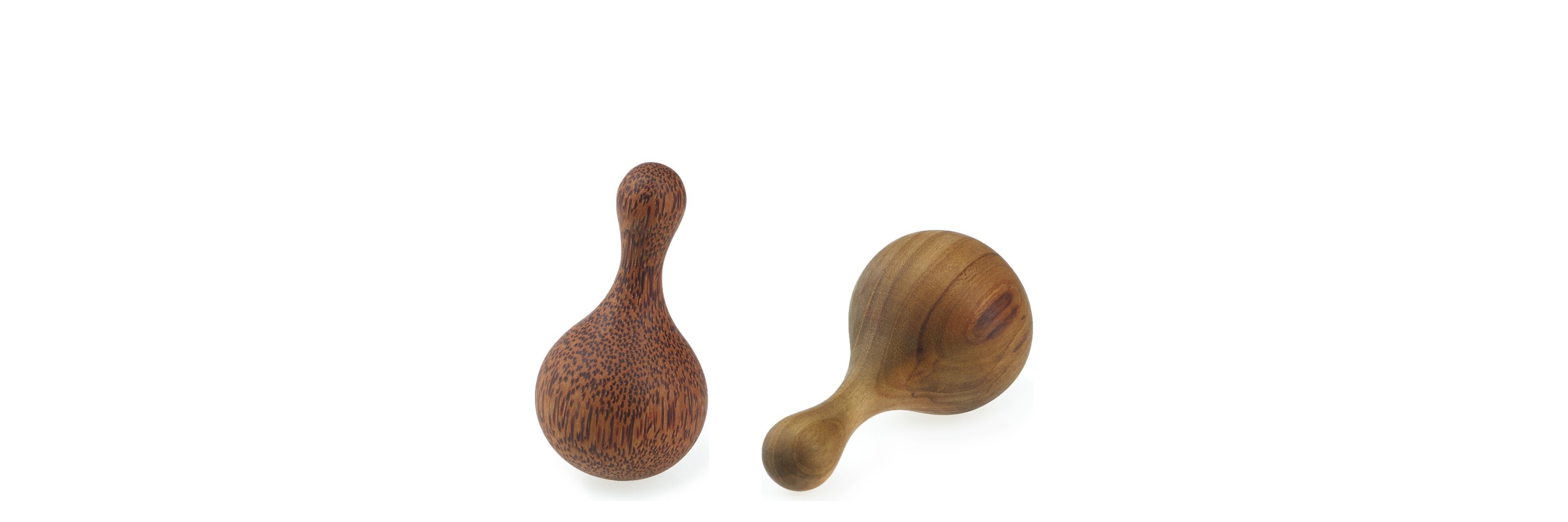 Massagekegel aus Kokosnuss- und Teakholz