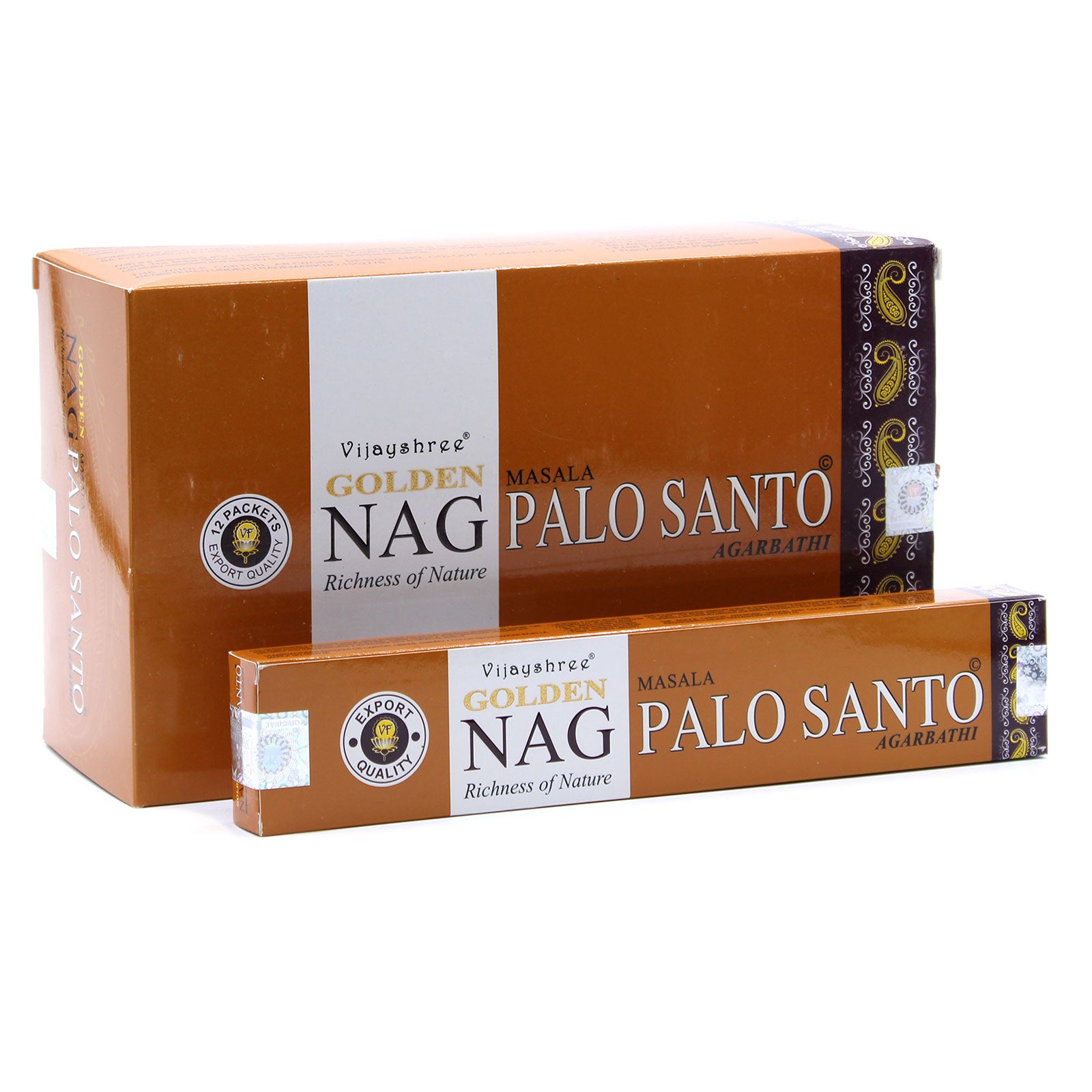 Räucherstäbchen Golden Nag Palo Santo