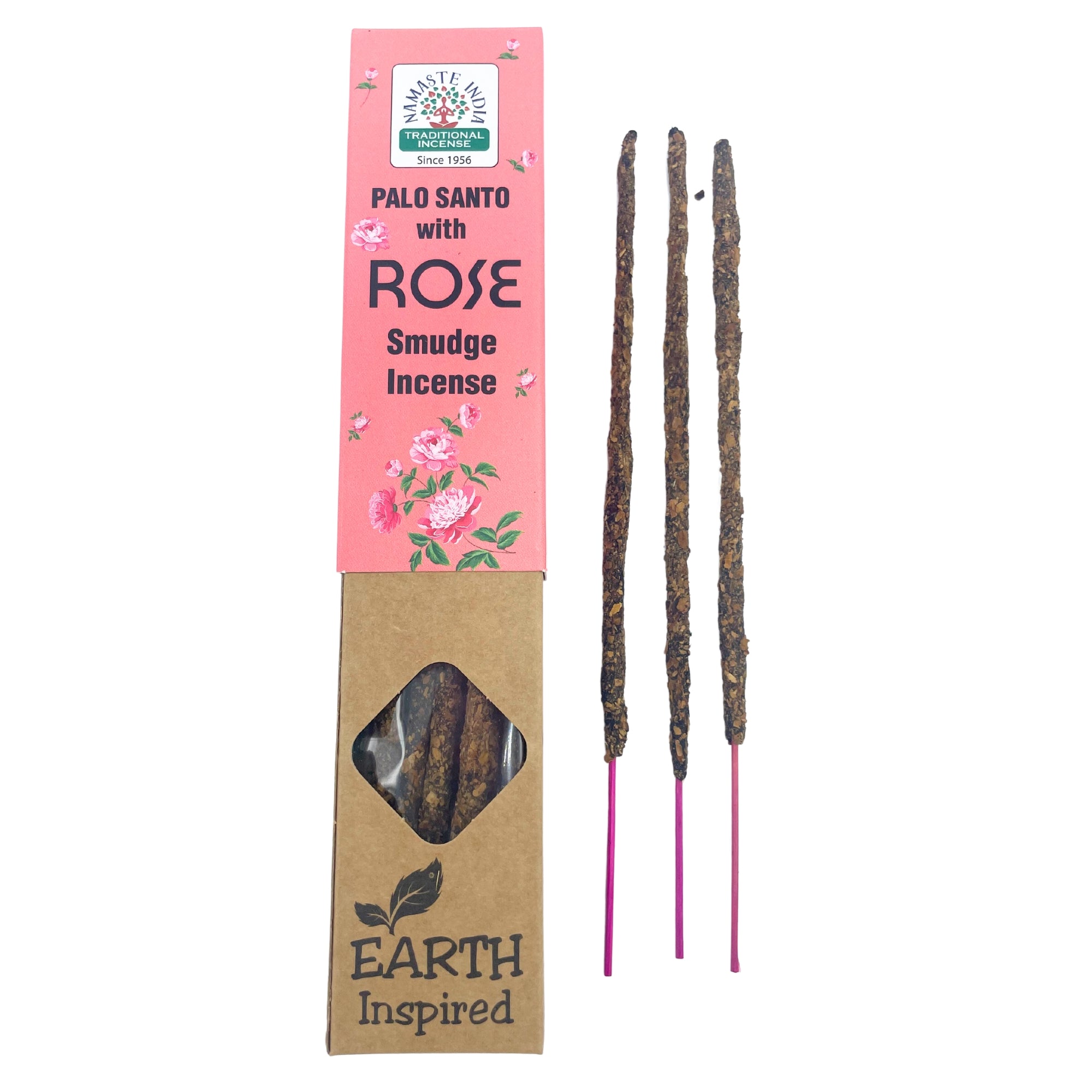 Räucherstäbchen Namaste India Palo Santo mit Rose