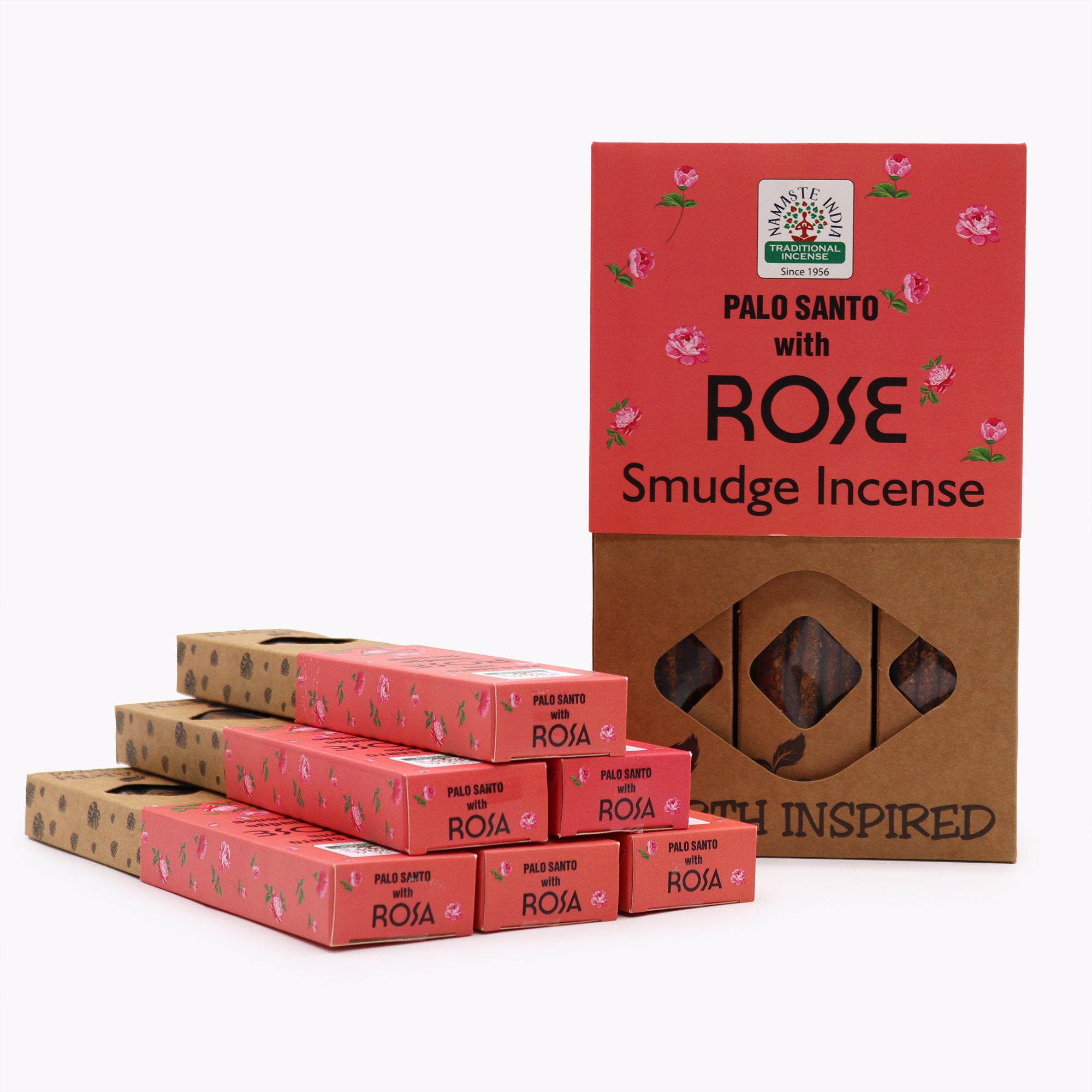 Räucherstäbchen Namaste India Palo Santo mit Rose