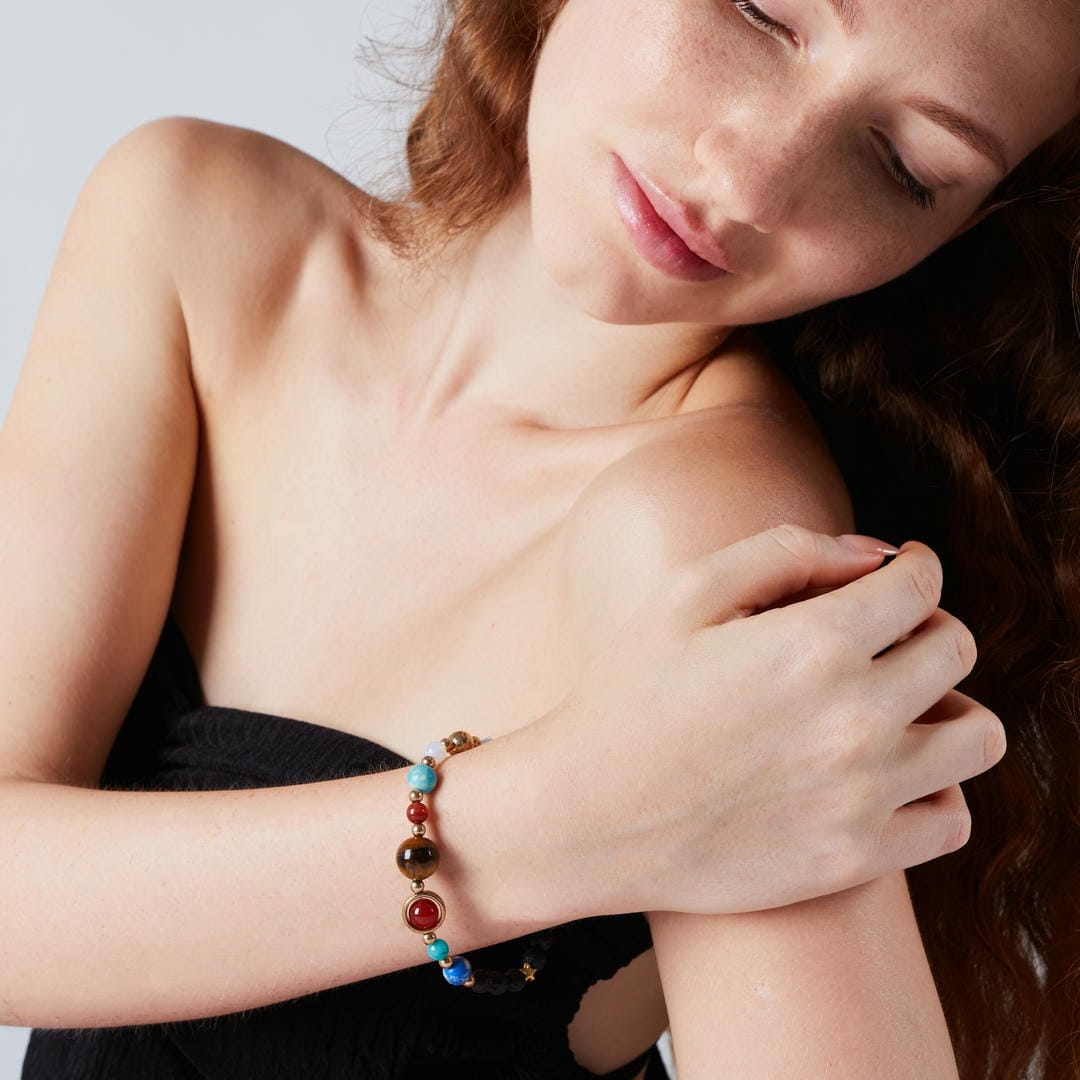 Kraftarmband Sonnensystem – Energie & kosmische Harmonie