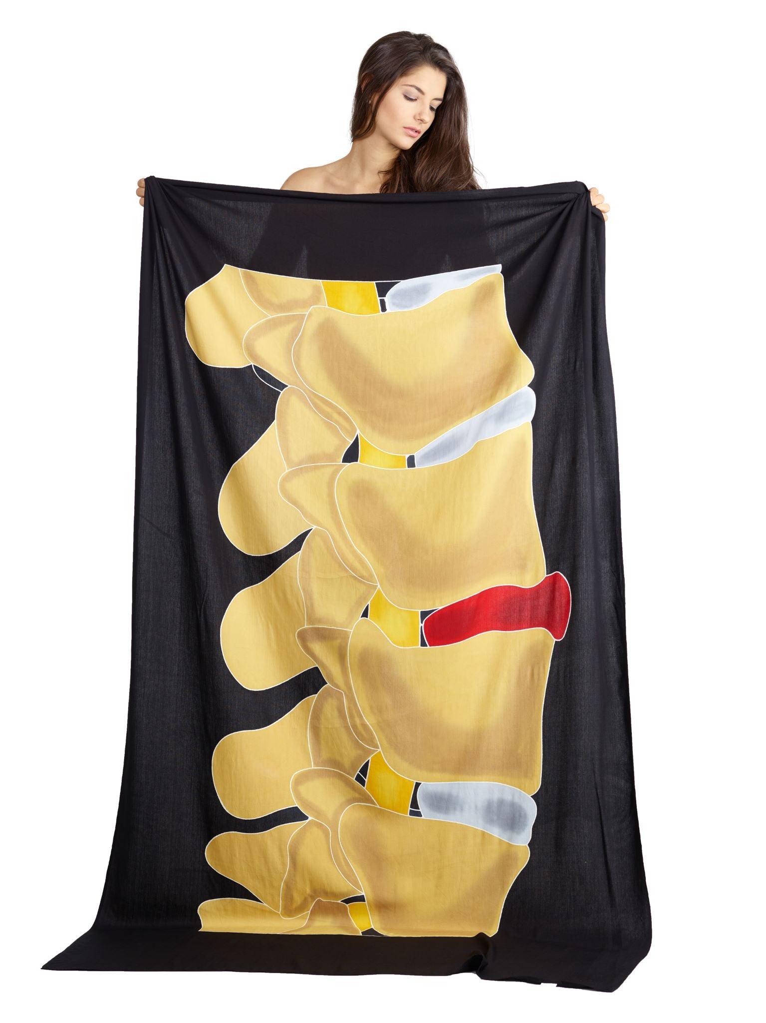 Sarong und Pareo mit Muster - Bandscheibenkompression