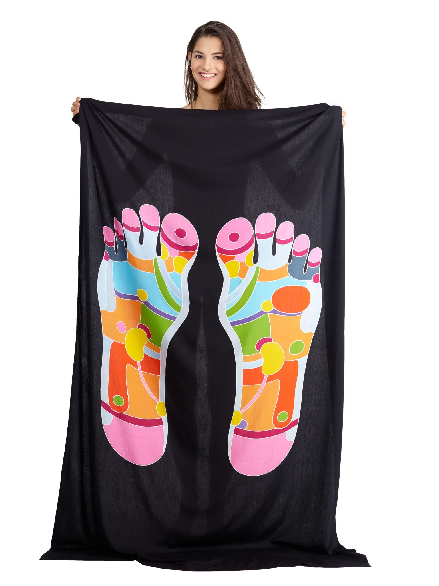 Sarong und Pareo mit Muster - Fussreflexzonen
