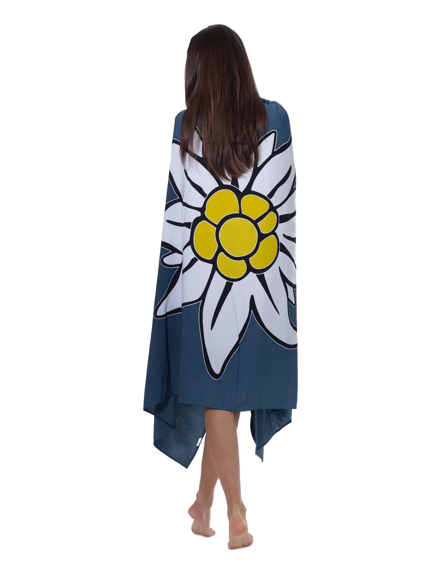 Sarong und Pareo mit Muster - Edelweiss grau