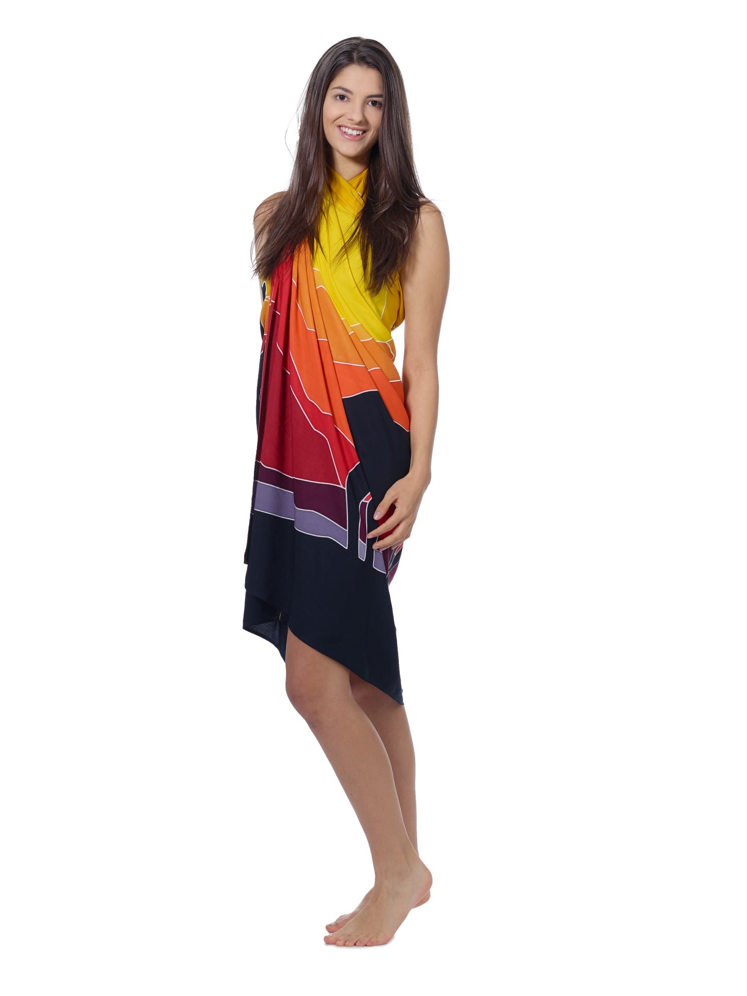 Sarong und Pareo mit Muster - Rotwild