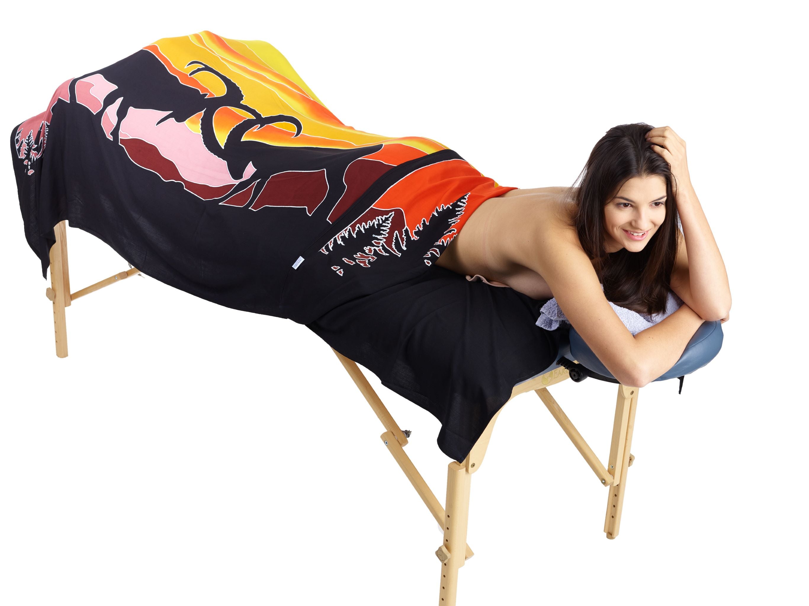 Sarong und Pareo mit Muster - Steinböcke