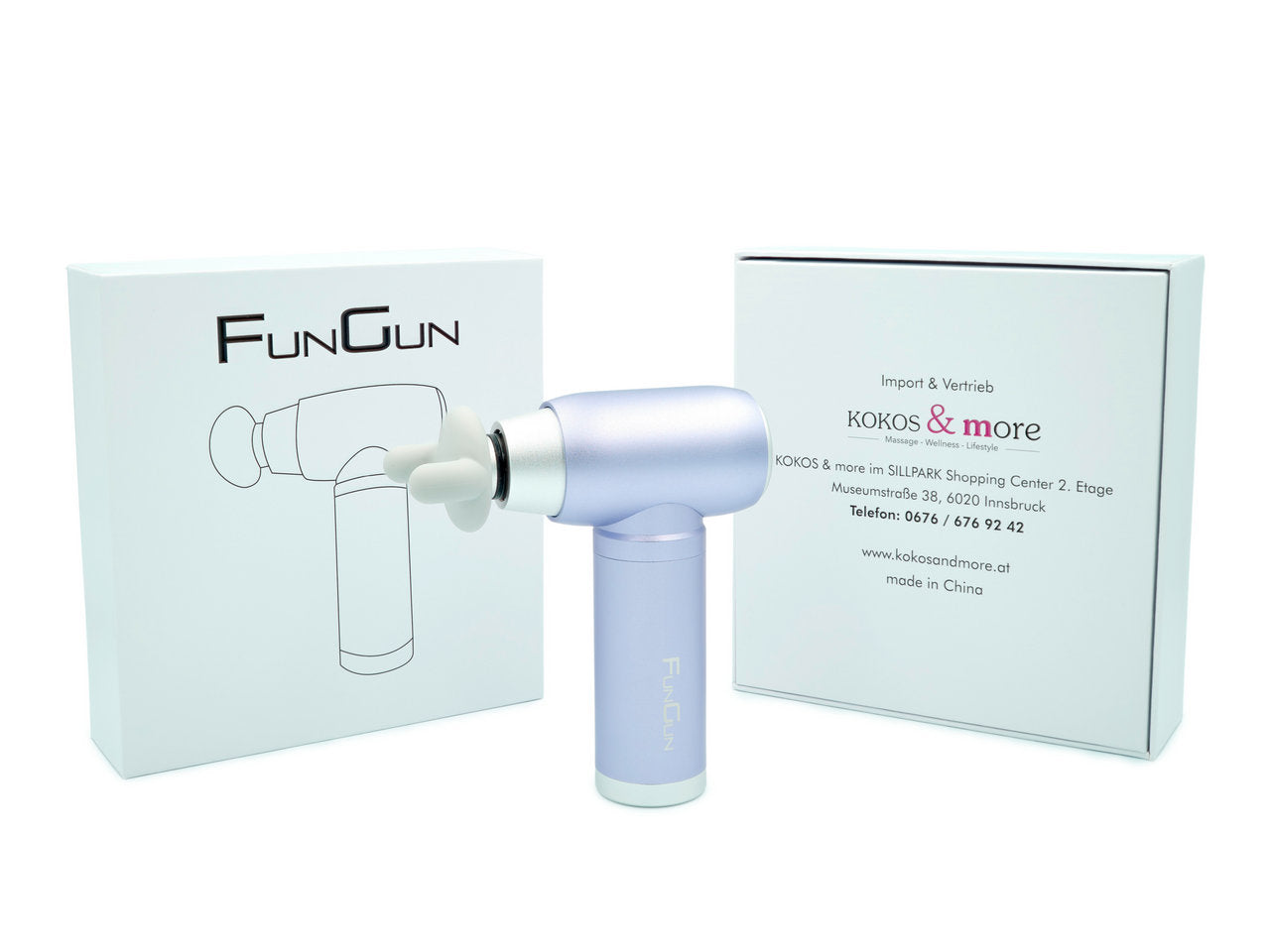 Massagepistole FunGun - kompakt, sanft und vielseitig