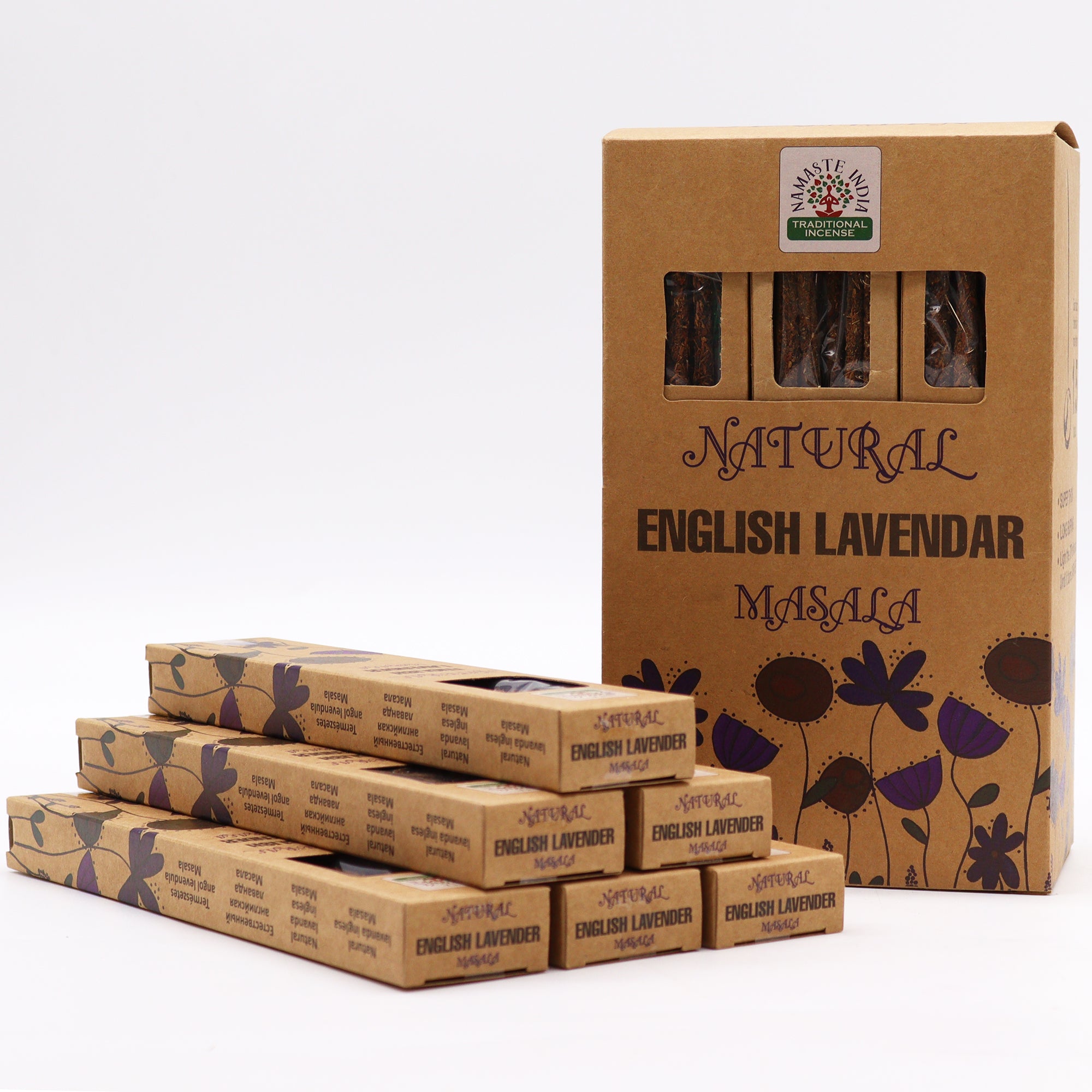 Räucherstäbchen Namaste India Englischer Lavendel