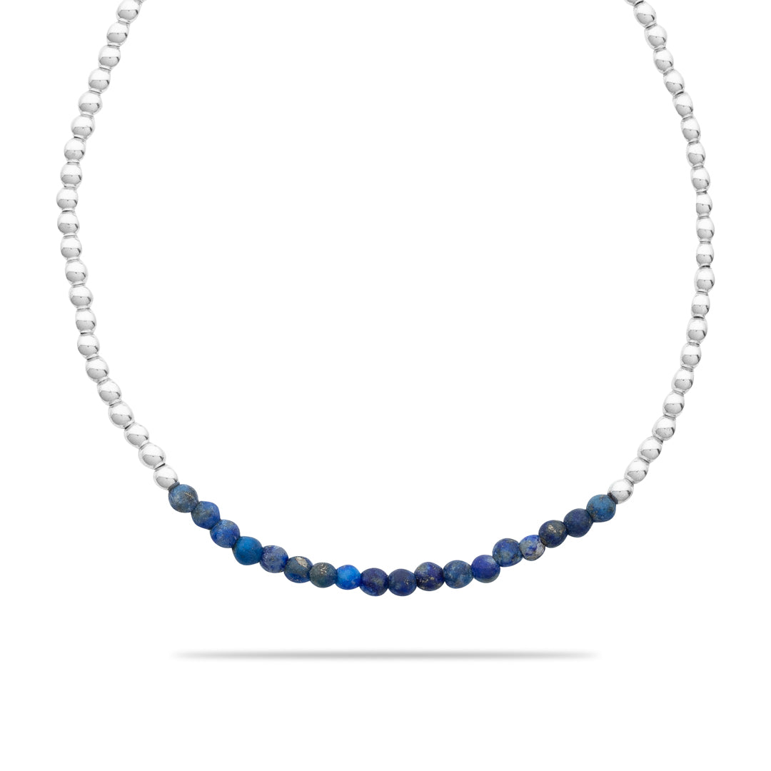 Silberarmband - Lapislazuli